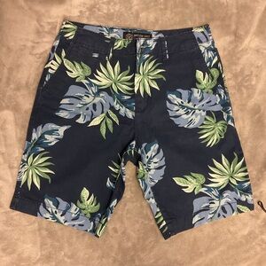 American Eagle Outfitters Navy Floral Tropical Print Men’s Shorts